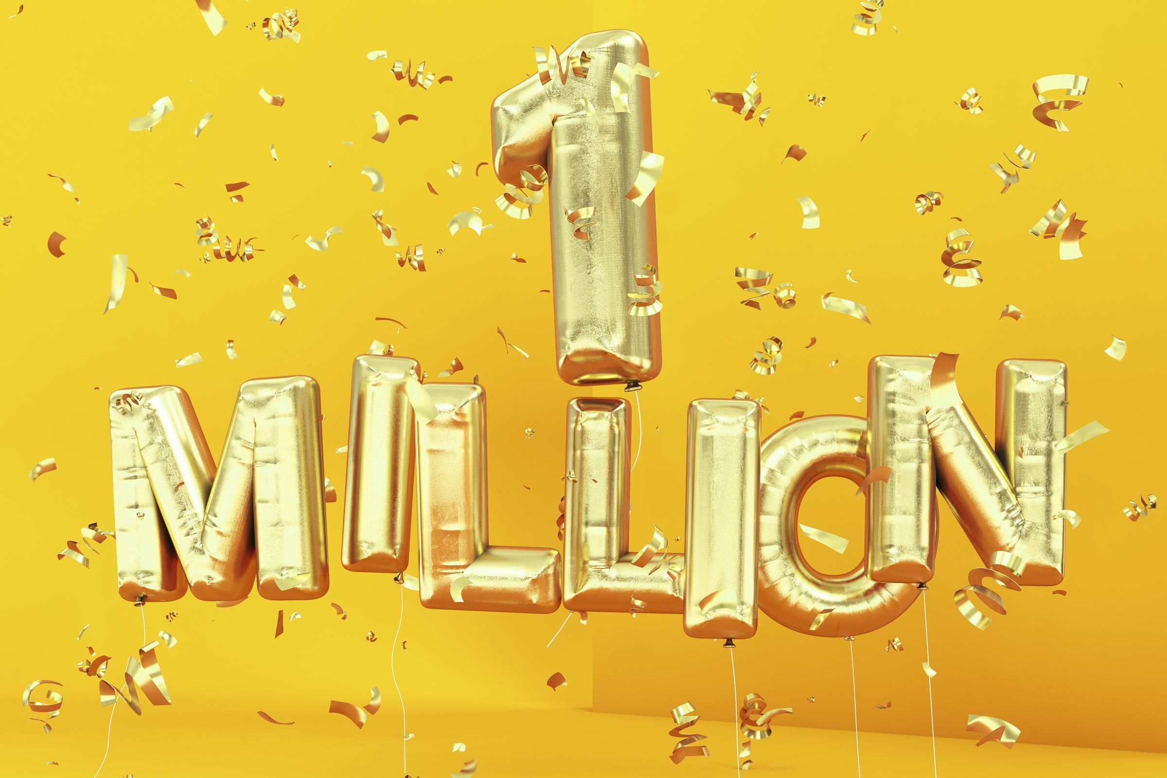 1 Million in balloons 