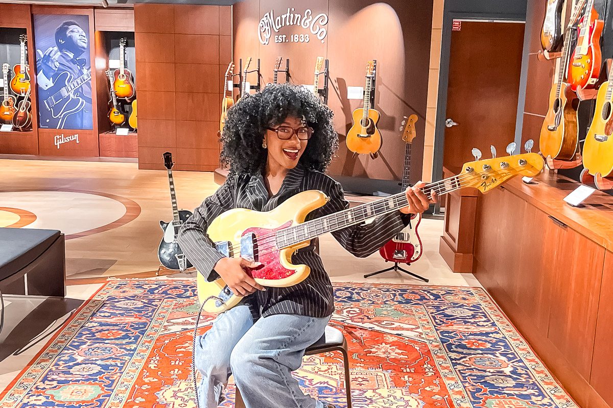gallery of iconic guitars in Nashville